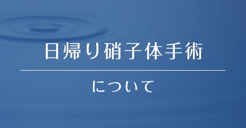 日帰り硝子体手術
